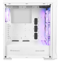 foto de CAJA GAMING GENESIS IRID 505 ARGB V2 ATX MEDIATORRE 2XUSB3.0/2.0 BLANCA SIN PSU