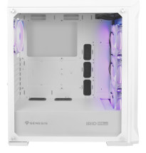 foto de CAJA GAMING GENESIS IRID 505 ARGB V2 ATX MEDIATORRE 2XUSB3.0/2.0 BLANCA SIN PSU