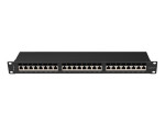 foto de PATCH PANEL 24 PORT 1U 19 CAT.6A FTP BLACK LANBERG