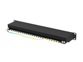 foto de PATCH PANEL 24 PORT 1U 19 CAT.6A FTP BLACK LANBERG