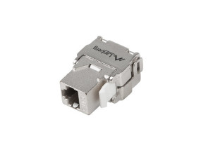foto de CONECTOR KEYSTONE LANBERG TOOLLESS RJ45 A LSA CAT.6 FTP 180 GRADOS
