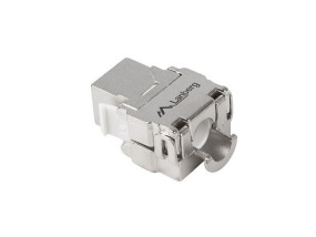 foto de CONECTOR KEYSTONE LANBERG TOOLLESS RJ45 A LSA CAT.6 FTP 180 GRADOS
