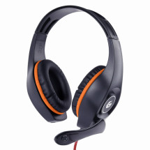 foto de AURICULARES GAMING GEMBIRD GHS-05-O NARANJA NEGRO MICROFONO ALAMBRICO JACK 3.5MM