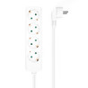foto de REGLETA AISENS BASE 4 TOMAS SIN INTERRUPTOR CABLE 3x1.5MM2 1.4M BLANCO