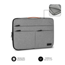 foto de FUNDA PORTATIL SUBBLIM AIR PADDING 360 SLEEVE 13,3-14 LIGHT GREY