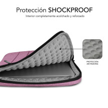 foto de FUNDA PORTATIL SUBBLIM AIR PADDING 360 SLEEVE 13,3-14 PINK
