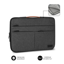 foto de FUNDA PORTATIL SUBBLIM AIR PADDING 360 SLEEVE 15,6 DARK GREY