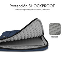 foto de FUNDA PORTATIL SUBBLIM AIR PADDING 360 SLEEVE 15,6 BLUE