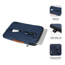 foto de FUNDA PORTATIL SUBBLIM AIR PADDING 360 SLEEVE 15,6 BLUE