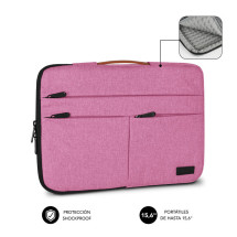 foto de FUNDA PORTATIL SUBBLIM AIR PADDING 360 SLEEVE 15,6 PINK