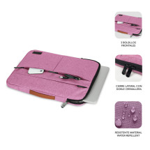 foto de FUNDA PORTATIL SUBBLIM AIR PADDING 360 SLEEVE 15,6 PINK