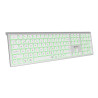 foto de TECLADO SUBBLIM KEYBOARD BLUETOOTH MASTER ILUMINADO EXT SILVER/BLACK