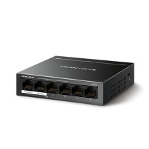 foto de SWITCH MERCUSYS MS106LP 6 PUERTOS 10/100MBPS Y 4 PUERTOS POE+