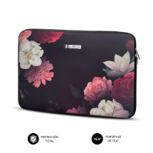 foto de FUNDA PORTATIL SUBBLIM TRENDY SLEEVE NEO FLOWERS 15,6