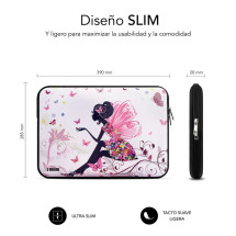foto de FUNDA PORTATIL SUBBLIM TRENDY SLEEVE NEO HADA 15,6