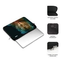 foto de FUNDA PORTATIL SUBBLIM TRENDY SLEEVE NEO LION 15,6