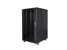 foto de Lanberg FF01-6822-12B-2 armario rack 22U Rack o bastidor independiente Negro