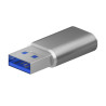 foto de MINI ADAPTADOR AISENS USB 3.2 GEN2 USB 2.03A USB-C/H-A/M GRIS