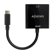 foto de CONVERSOR AISENS USB-C A HDMI 4K30HZ USB-C M-HDMI H NEGRO 15CM