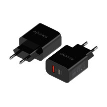 foto de CARGADOR AISENS 20W 1xUSB-C PD3.0 1xUSB-A QC3.0 NEGRO