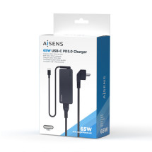 foto de CARGADOR AISENS 65W PD3.0 1XUSB-C 1.8M NEGRO