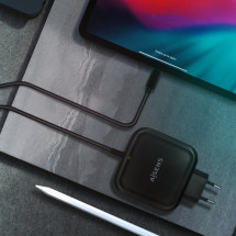 foto de CARGADOR AISENS 65W PD3.0 QC3.0 1XUSB-C 1.2M NEGRO