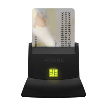 foto de LECTOR DE TARJETA AISENS INTELIGENTE DNI NEGRO