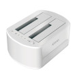 foto de ESTACION DOCKING AISENS DOBLE ASDS-D02W SATA 2.5 3.5 A USB 3.0 3.1 GEN1 CLONE