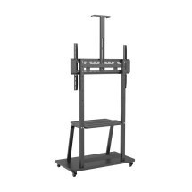 foto de SOPORTE SUELO AISENS RUEDA BANDEJA DVD CAMARA MONITOR TV 37-100