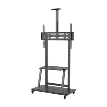 foto de SOPORTE SUELO AISENS RUEDA BANDEJA DVD CAMARA MONITOR TV 37-100