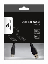 foto de CABLE USB 3.0 GEMBIRD AM A TIPO C AM/CM, 0,1 M