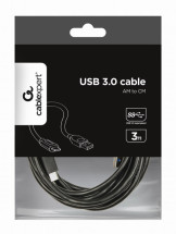 foto de CABLE USB 3.0 GEMBIRD AM A TIPO C AM/CM, 3M