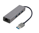 ADAPTADOR DE RED GEMBIRD USB AM GIGABIT CON HUB DE 3 PUERTOS USB 3.0