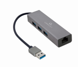 foto de ADAPTADOR DE RED GEMBIRD USB AM GIGABIT CON HUB DE 3 PUERTOS USB 3.0