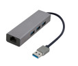 foto de ADAPTADOR DE RED GEMBIRD USB AM GIGABIT CON HUB DE 3 PUERTOS USB 3.0