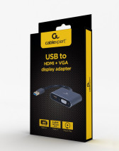 foto de ADAPTADOR DE PANTALLA GEMBIRD USB A HDMI , VGA, GRIS ESPACIAL