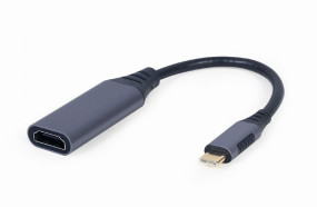 foto de ADAPTADOR DE PANTALLA GEMBIRD USB TIPO C A HDMI, GRIS ESPACIAL