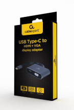 foto de ADAPTADOR DE PANTALLA GEMBIRD USB TIPO C A HDMI , VGA, GRIS ESPACIAL