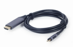 foto de CABLE ADAPTADOR DE PANTALLA GEMBIRD USB TIPO C A HDMI, GRIS ESPACIAL, 1,8 M