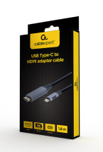 foto de CABLE ADAPTADOR DE PANTALLA GEMBIRD USB TIPO C A HDMI, GRIS ESPACIAL, 1,8 M