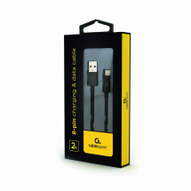 foto de CABLE DE CARGA Y DATOS GEMBIRD DE 8 PINES, 2M, NEGRO