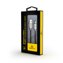 foto de CABLE DE DATOS Y CARGA GEMBIRD 8 PINES DE CAUCHO PREMIUM, 2M, NEGRO
