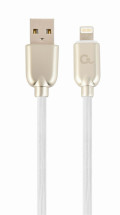 foto de CABLE DE DATOS Y CARGA GEMBIRD 8 PINES DE CAUCHO PREMIUM, 2M, BLANCO