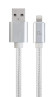 foto de CABLE TRENZADO DE ALGODON GEMBIRD 8 PINES CONECTORES METÃ?LICOS, 1,8 M