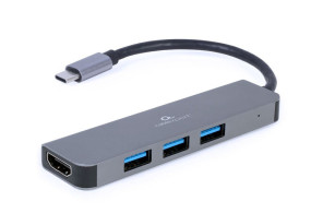 foto de ADAPTADOR MULTIPUERTO GEMBIRD USB TIPO C 2 EN 1 HUB , HDMI