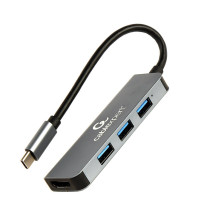 foto de ADAPTADOR MULTIPUERTO GEMBIRD USB TIPO C 2 EN 1 HUB , HDMI