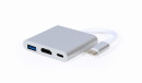 foto de MULTIADAPTADOR GEMBIRD USB TIPO C, PLATEADO