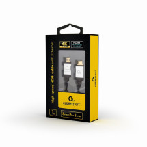 foto de CABLE TRENZADO HDMI 2.0 4K 60HZ GEMBIRD SELECT PLUS SERIES CON ETHERNET 1M NEGRO