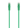 foto de CABLE RED AISENS LATIGUILLO RJ45 LSZH CAT.6A UTP AWG24 25CM VERDE