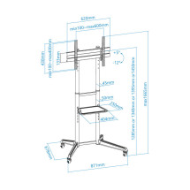 foto de SOPORTE TOOQ SUELO RUEDAS PANTALLAS 37-70